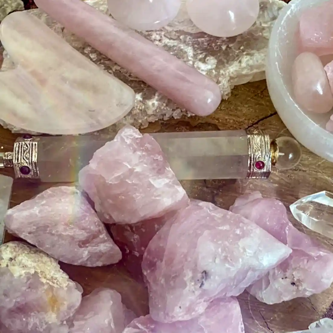 Rejuvenate Your Skin & Soul: Rose Quartz Reiki Facial Maidenhead - Rose Quartz Crystals