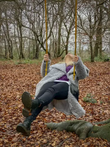 Reiki Master in Maidenhead Swinging on swing in woodland